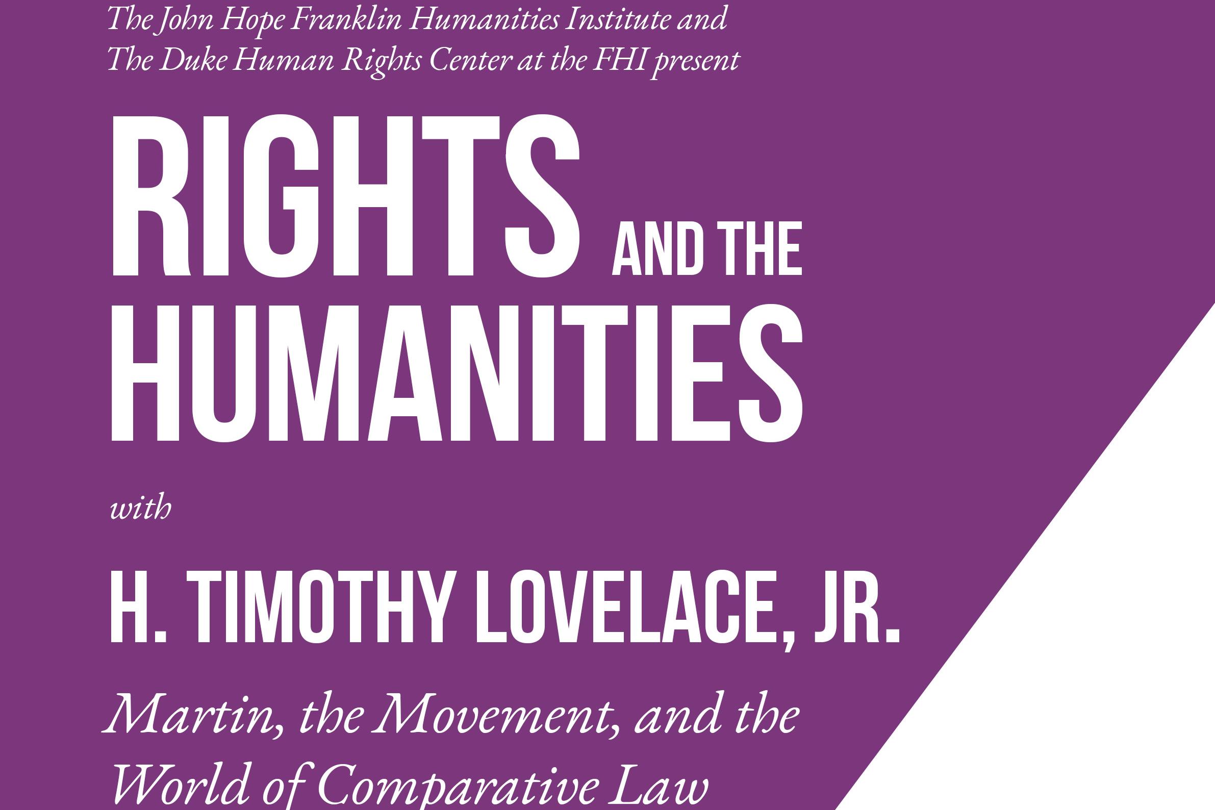 Rights and the Humanities Lecture